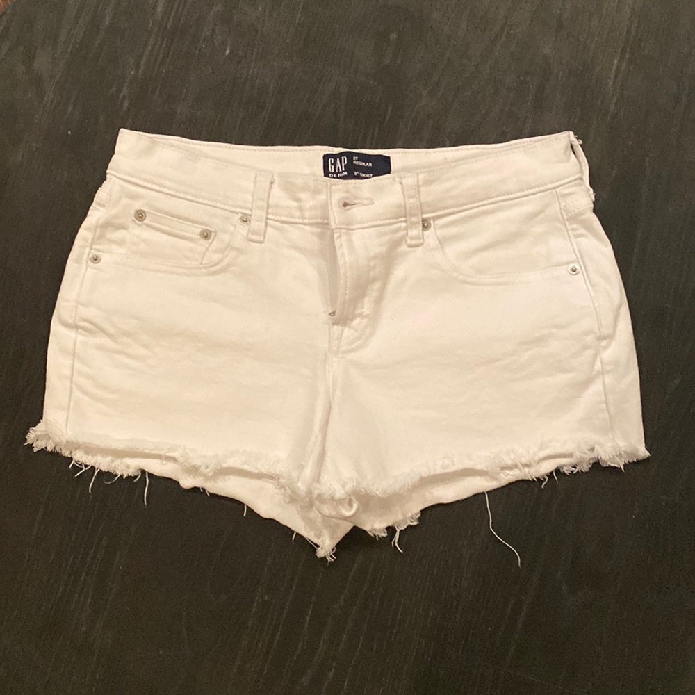 Gap White Denim Shorts